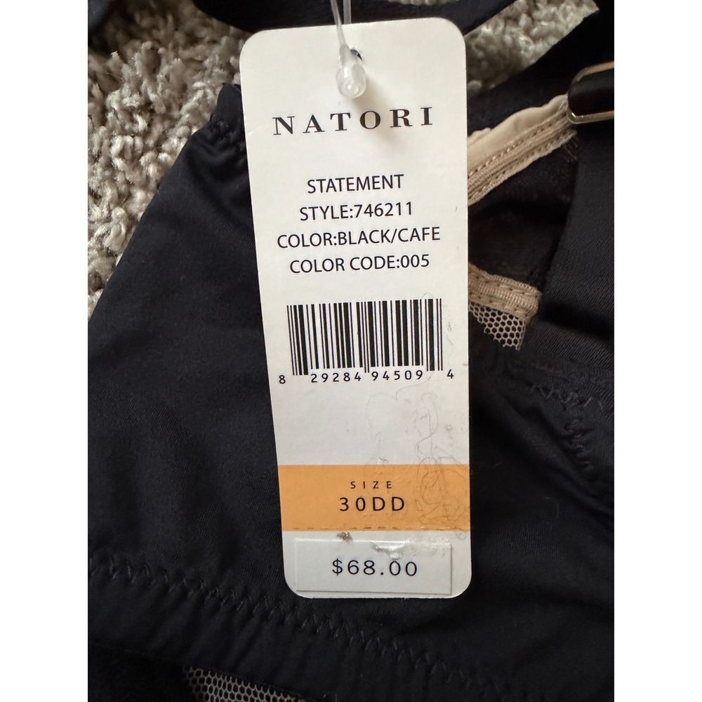 Natori Statement Underwire Bra Black Cafe Lace 30DD NWT - Picture 3 of 4